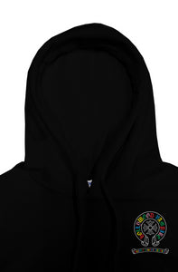 The Hollywood Vampire Rainbow Crosses Pullover Hoodie (BLACK)