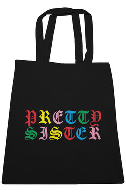 Pretty Sister Rainbow Large Canvas Tote