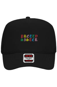 Pretty Sister Rainbow 5-Panel Trucker Hat