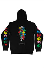 Load image into Gallery viewer, Hollywood Crosses Pullover Hoodie ( Black / Dark Grey )