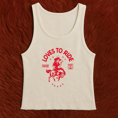 Loves to Ride Classic Cropped Tank