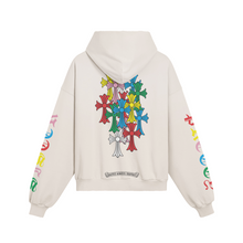 The Hollywood Vampire Rainbow Crosses Unisex Sun Faded Distressed Pocket Hoodie