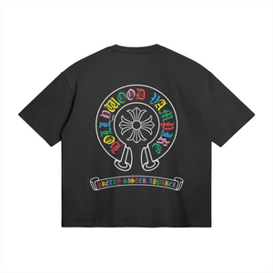 The Hollywood Vampire Rainbow Logo Heavyweight Boxy Tee