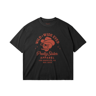 WIld + Wide Eyed Oversized Washed Faded Vintage Premium Tee
